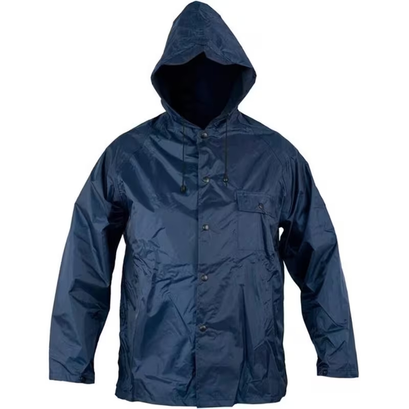 Completo antipioggia giacca e pantalone blu navy - immagine 3